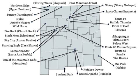casinos new mexico map|Casino Location Map .